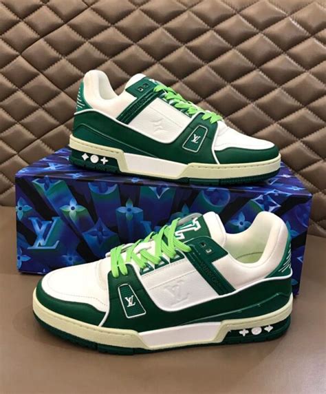 louis vuitton trainer green